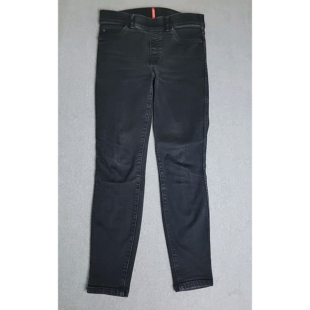 Spanx Jeans‎ Jeggings Womens Large 31x27 M Black Skinny High Rise Stretch Modern